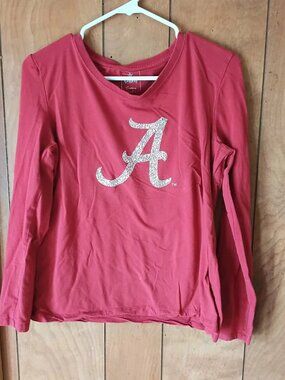 Campus Couture Alabama Crimson Tide Women’s XL Long Sleeve Shirt Red Stretch